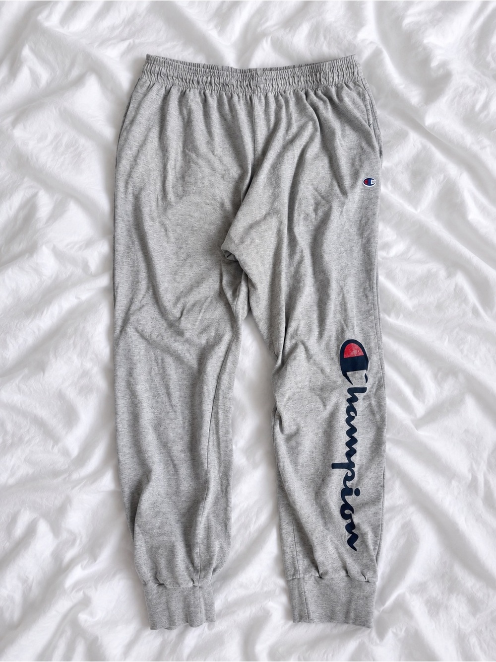 Champion Gray Logo Sweatpants